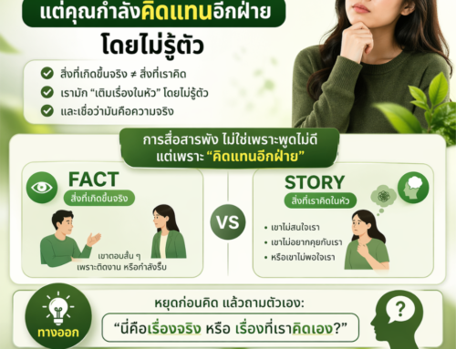 คุณไม่ได้สื่อสารพลาด… แต่คุณกำลัง ‘คิดแทนอีกฝ่าย’ โดยไม่รู้ตัว (Greenversation) by Acrosswork